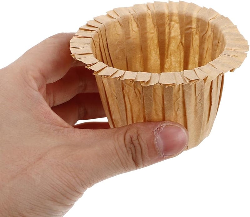Natural Color Greaseproof Paper Cupcake Liners Muffin Cups 30pcs for Weddings Parties - Image 3